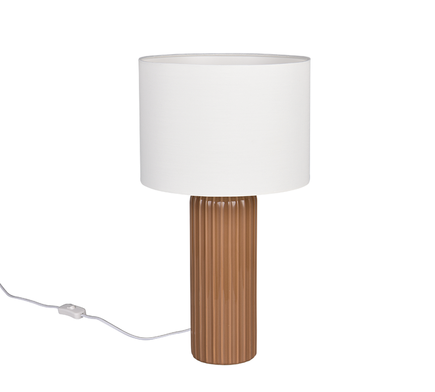 Lámpara de sobremesa Trio Blair LED mokka 2700K 51cm R51811072