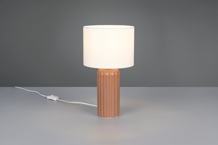 Lámpara de sobremesa Trio Blair LED mokka 2700K 36cm R51811972