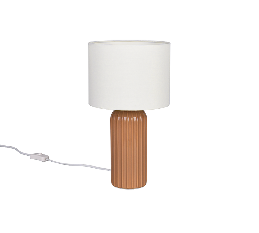 Lámpara de sobremesa Trio Blair LED mokka 2700K 36cm R51811972