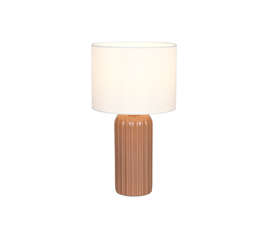 Lámpara de sobremesa Trio Blair LED mokka 2700K 36cm R51811972