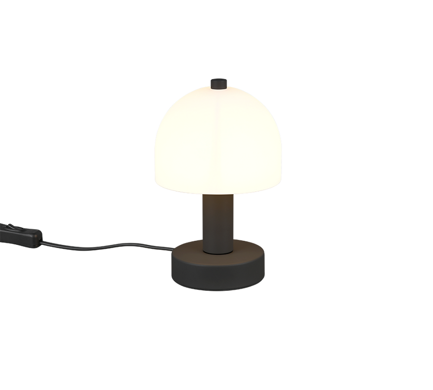 Lámpara de sobremesa Trio Glenn negro mate R51961032