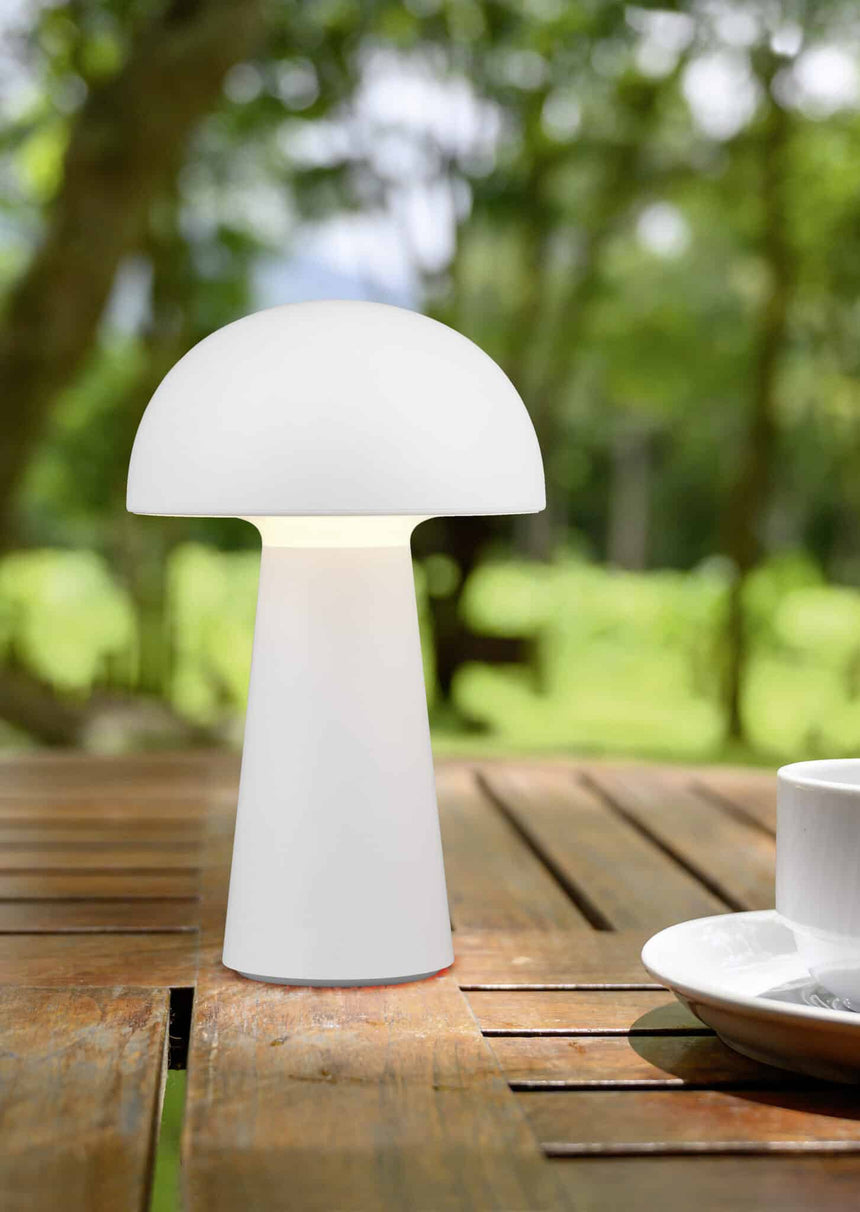 Trio Lennon White Plastic LED Outdoor Table Lamp R52176101