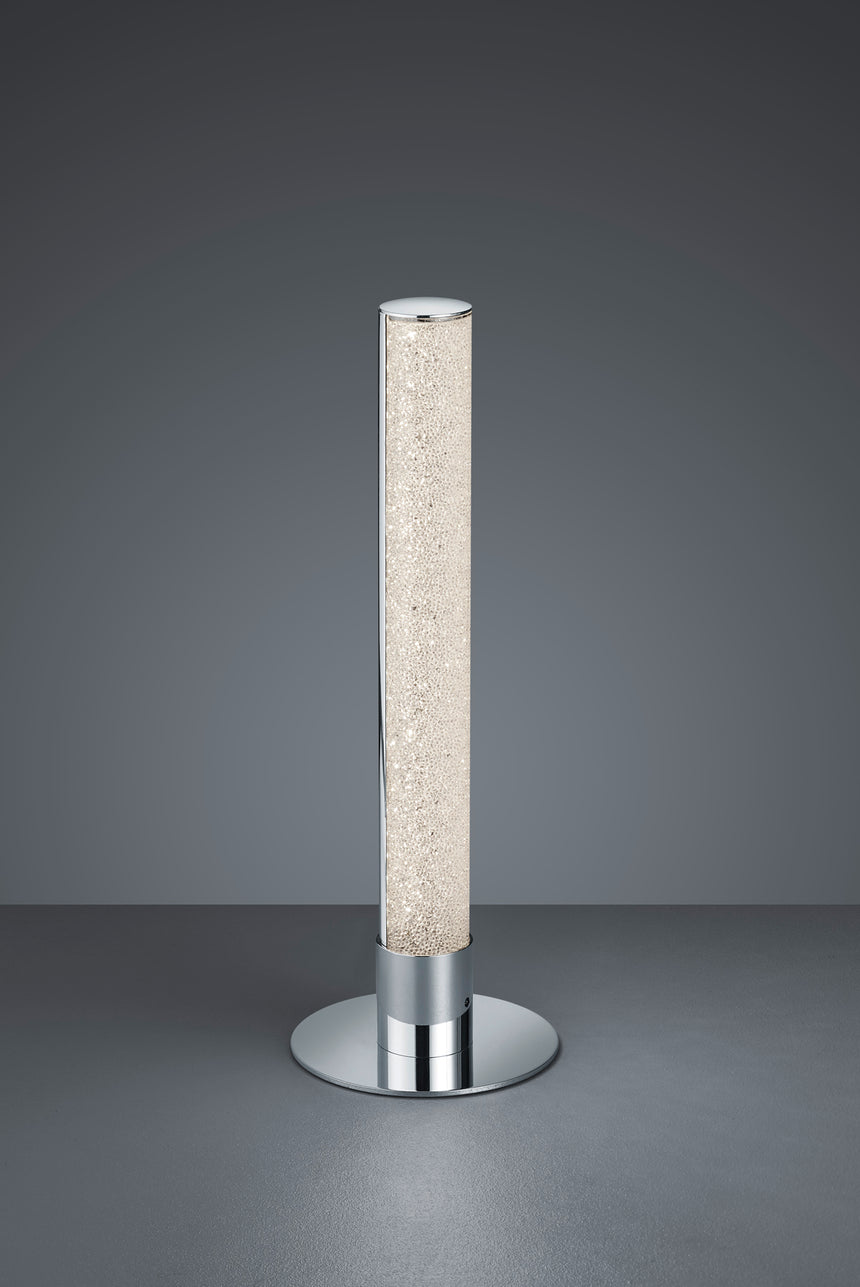 Lámpara de sobremesa Trio Leia LED cromo 3000K 40cm R52571100