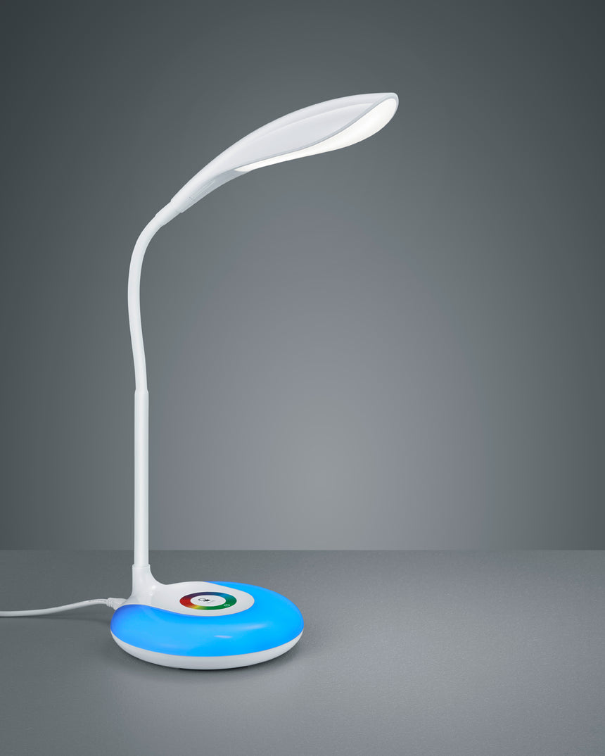 Flexo de sobremesa Trio Krait LED blanco táctil 3000K R52781201