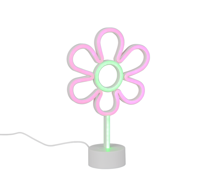 Lámpara de sobremesa Trio Rose LED blanco 31cm R53611101