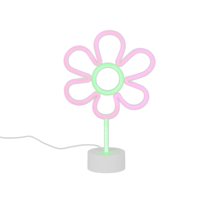 Lámpara de sobremesa Trio Rose LED blanco 31cm R53611101