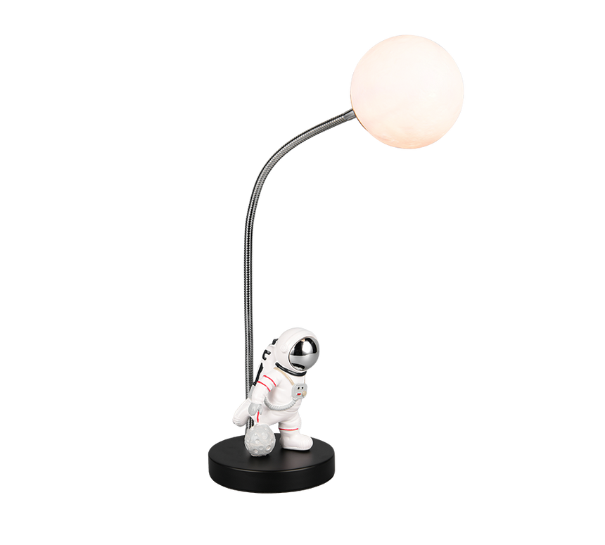 Lámpara de sobremesa Trio Arm LED negro 2700K 44cm R53801102