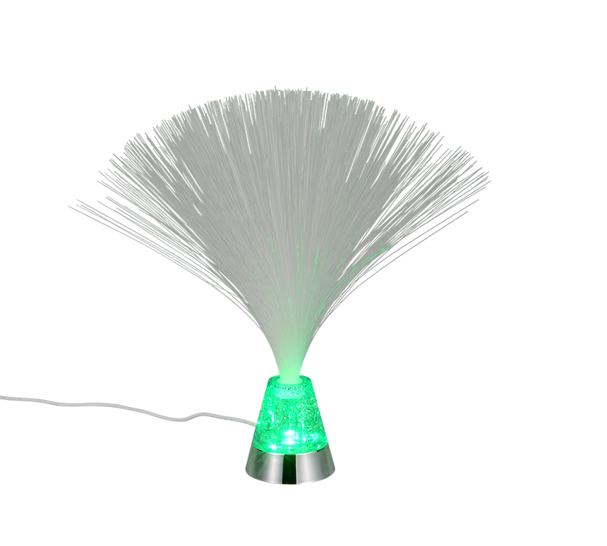 Lámpara de sobremesa Trio Punk LED cromo 2000K 31,5cm R53841106