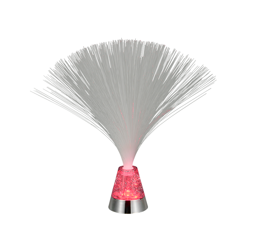 Lámpara de sobremesa Trio Punk LED cromo 2000K 31,5cm R53841106