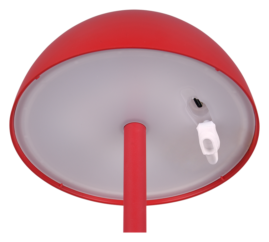 Lámpara de sobremesa de exterior Trio Ricardo LED portátil rojo 3000K táctil IP54 R54106110 - vista 4