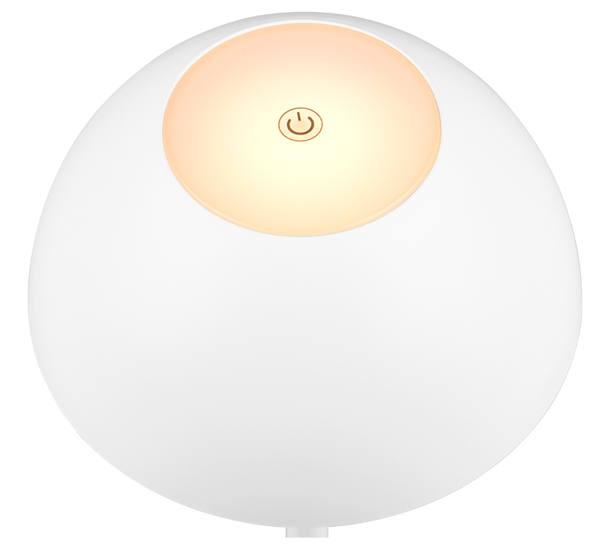 Lámpara de sobremesa de exterior Trio Ricardo LED portátil blanco mate 3000K IP54 R54106131 - vista 3