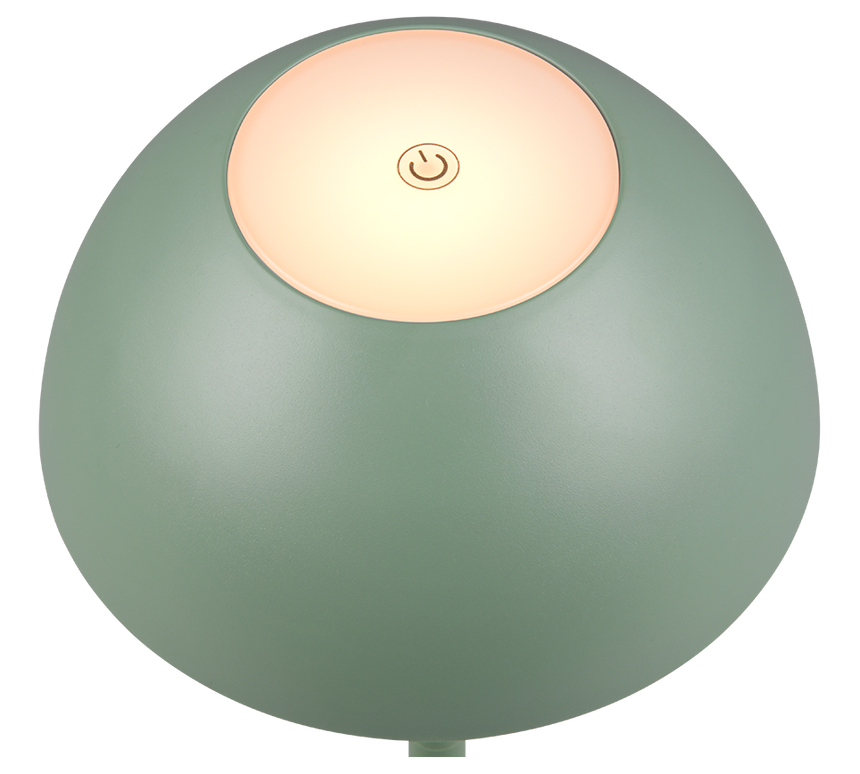 Lámpara de sobremesa de exterior Trio Ricardo LED portátil pistaziengrün 3000K IP54 R54106149 - vista 3