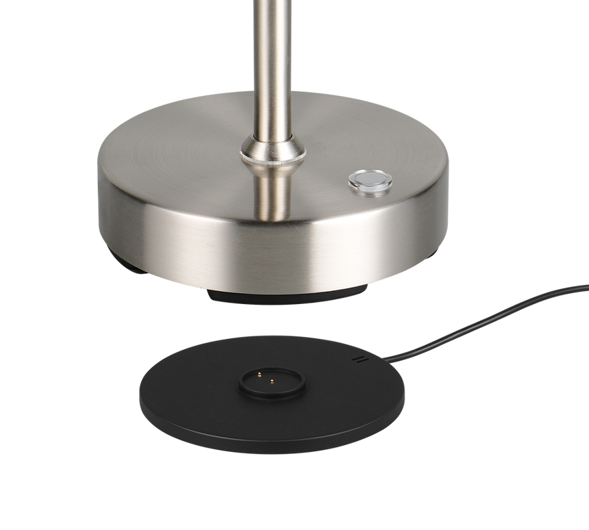 Flexo de sobremesa Trio Moreno LED níquel mate R54561107
