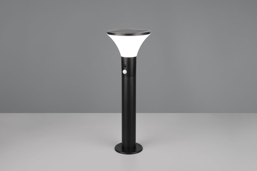 Baliza de exterior Trio Gorda LED negro mate solar 4000K IP44 50cm R54676132