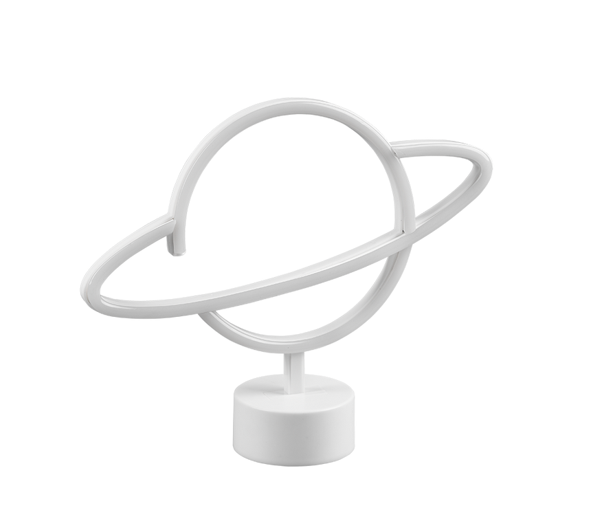 Lámpara de sobremesa Trio Planet LED blanco R55370101