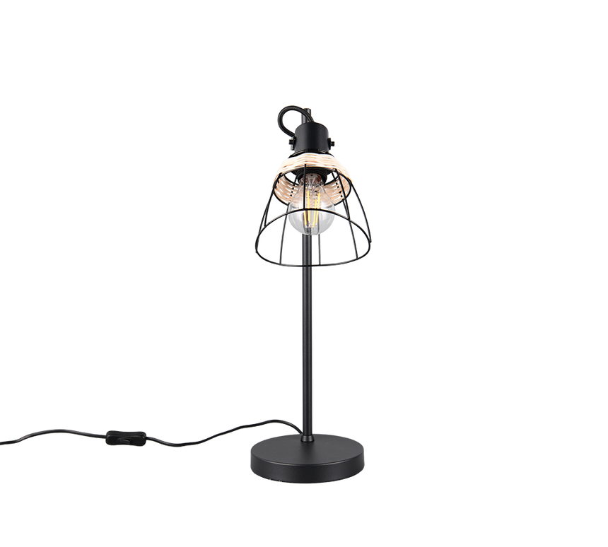 Lámpara de sobremesa Trio Jerome LED negro mate 2700K 50cm R56231032