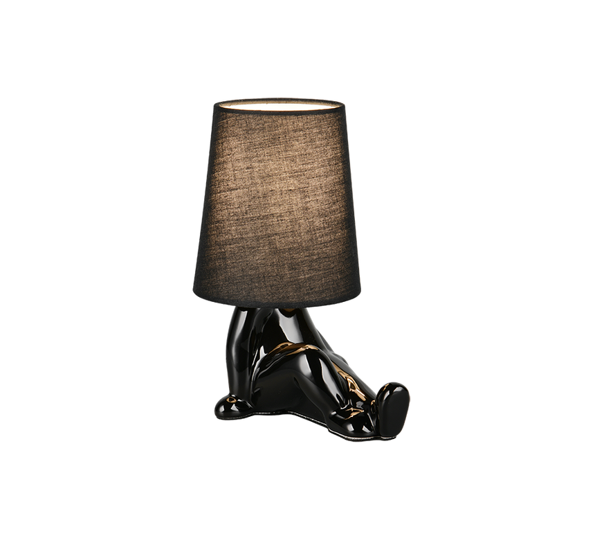 Lámpara de sobremesa Trio Huma LED negro 2700K R56531002