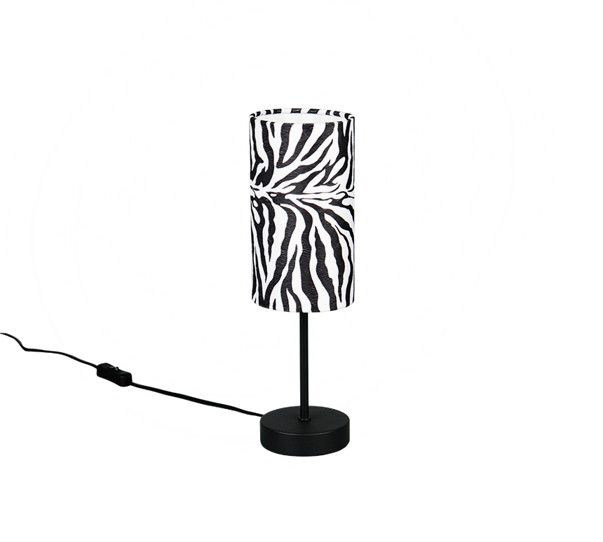 Lámpara de sobremesa Trio Zebara LED negro mate 2700K 36,5cm R56751032