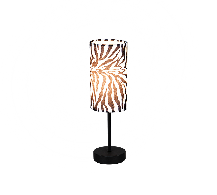 Lámpara de sobremesa Trio Zebara LED negro mate 2700K 36,5cm R56751032