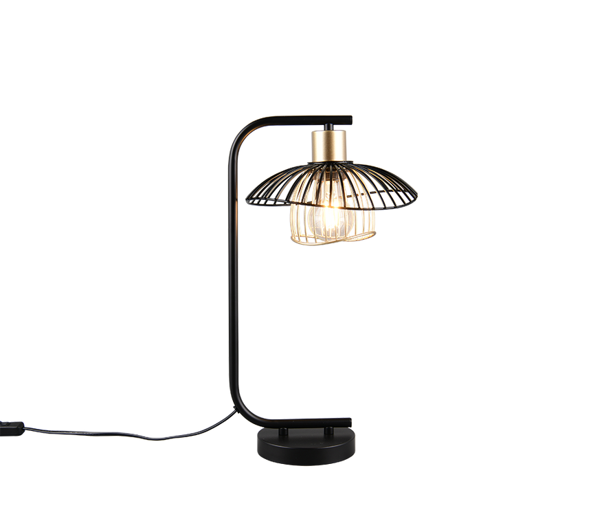Lámpara de sobremesa Trio Lauris LED negro mate 2700K 44cm R56791032