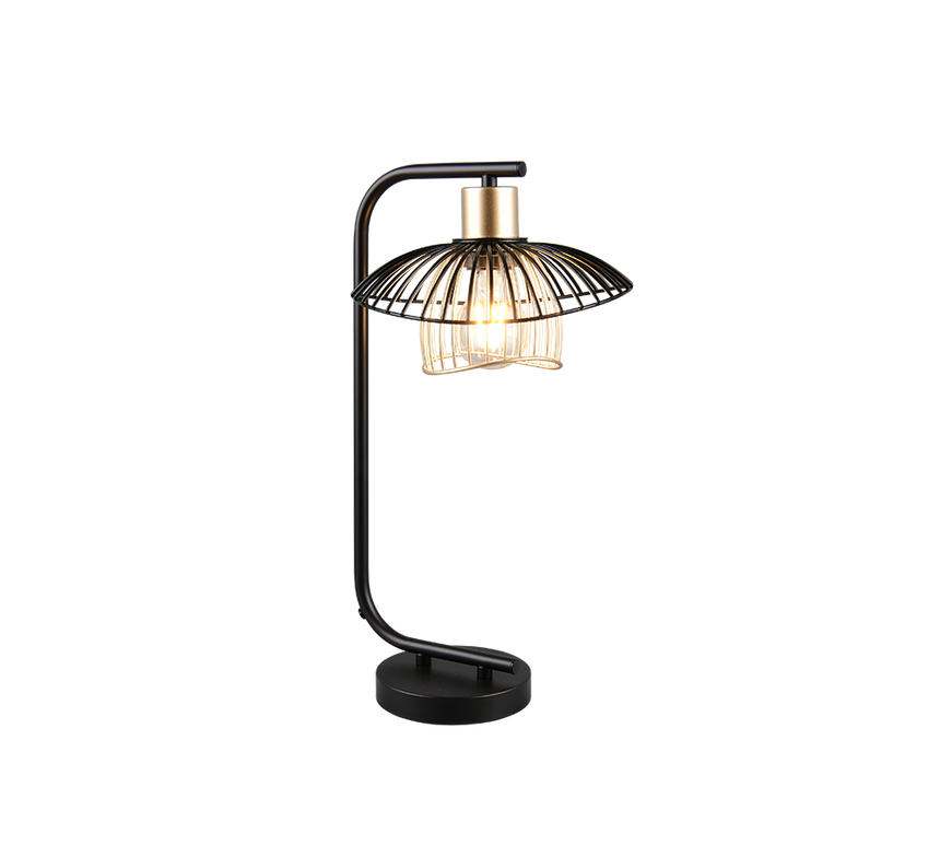 Lámpara de sobremesa Trio Lauris LED negro mate 2700K 44cm R56791032