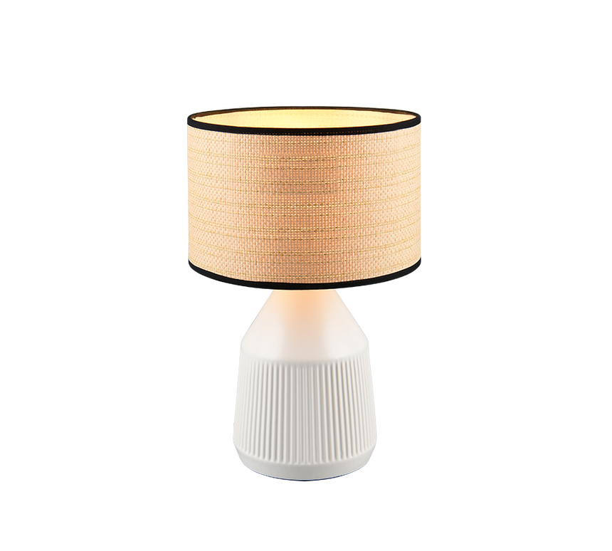 Lámpara de sobremesa Trio Formentera LED blanco mate 2700K 43cm R56801031