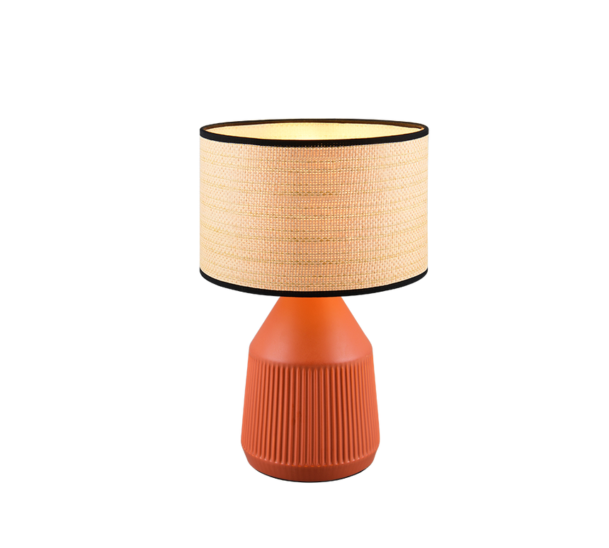 Lámpara de sobremesa Trio Formentera LED terracotta 2700K 43cm R56801039