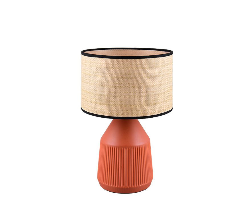 Lámpara de sobremesa Trio Formentera LED terracotta 2700K 43cm R56801039