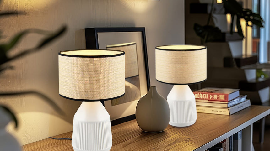 Lámpara de sobremesa Trio Formentera LED blanco mate 2700K R56801931