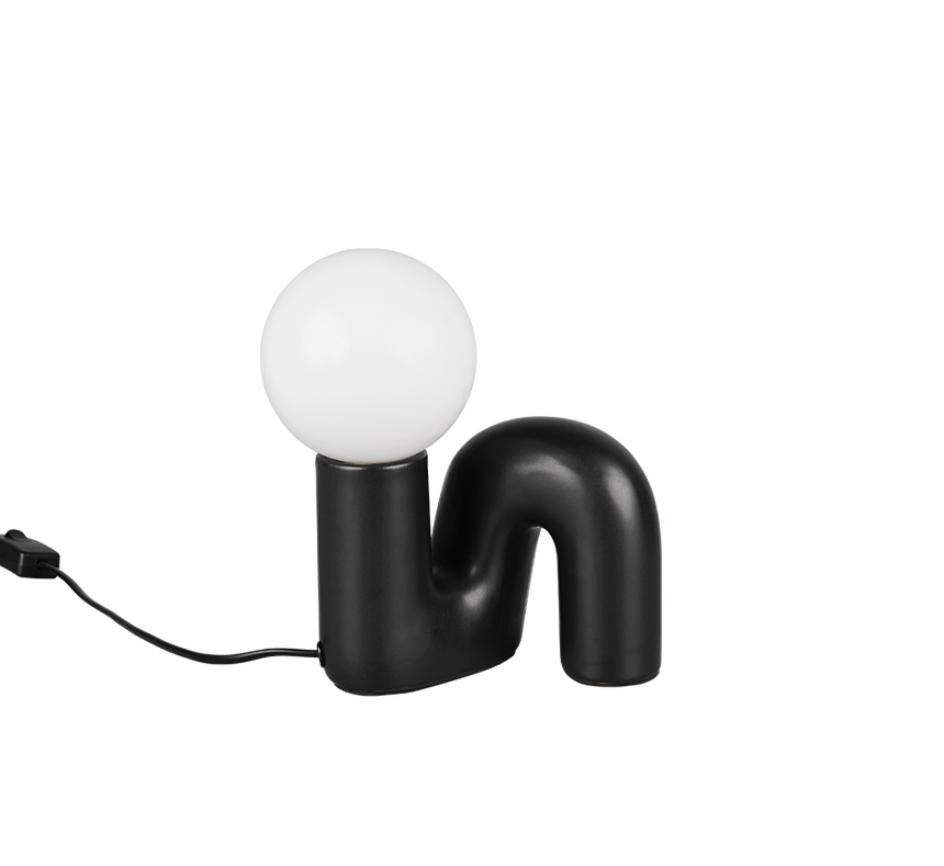 Lámpara de sobremesa Trio Quinn LED negro 3000K R56821002
