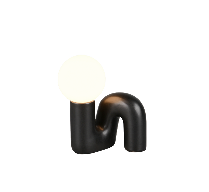 Lámpara de sobremesa Trio Quinn LED negro 3000K R56821002