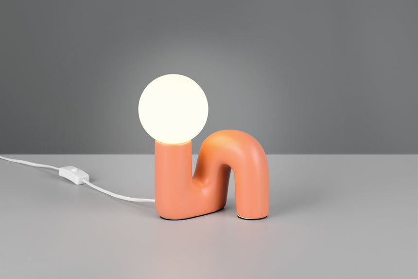 Lámpara de sobremesa Trio Quinn LED apricot 3000K R56821040