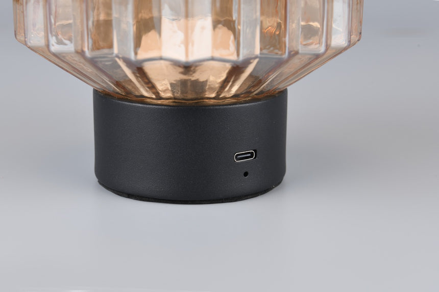 Trio Lord Lámpara sobremesa táctil negro y ámbar R57761113