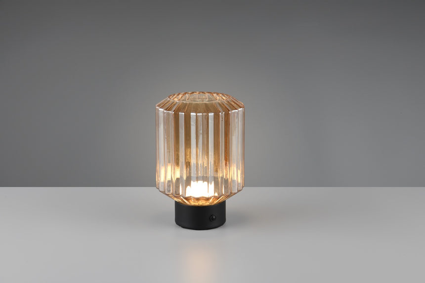 Trio Lord Lámpara sobremesa táctil negro y ámbar R57761113