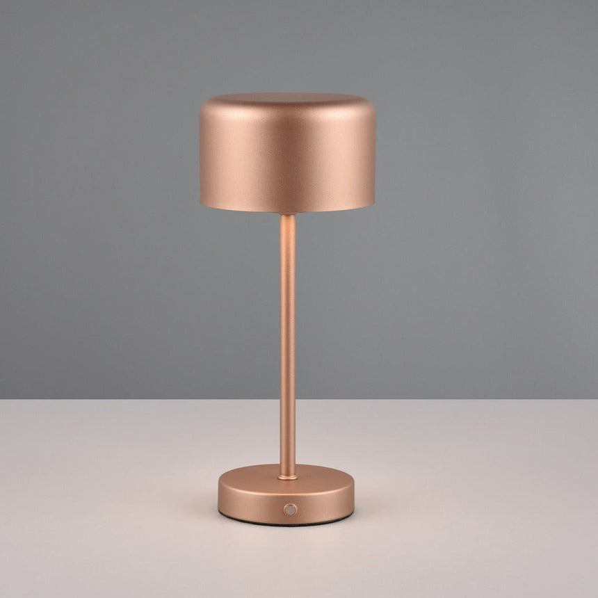 Lámpara de sobremesa Trio Jeff LED portátil 3000K táctil USB marrón café — ref. R59151165 (2)