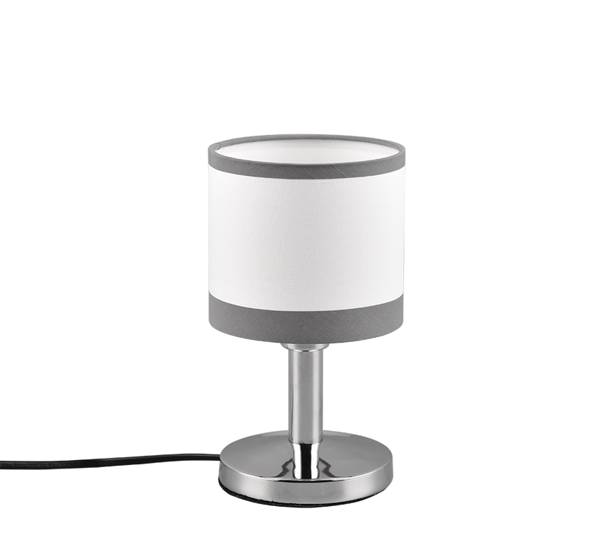 Lámpara de sobremesa Trio Davos LED cromo táctil 2700K R59551006