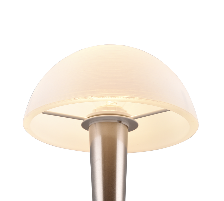 Lámpara de sobremesa Trio Canaria LED níquel mate táctil 3000K R59561107