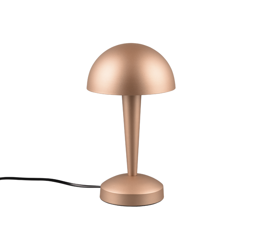 Lámpara de sobremesa Trio Canaria LED marrón café táctil 3000K R59561165
