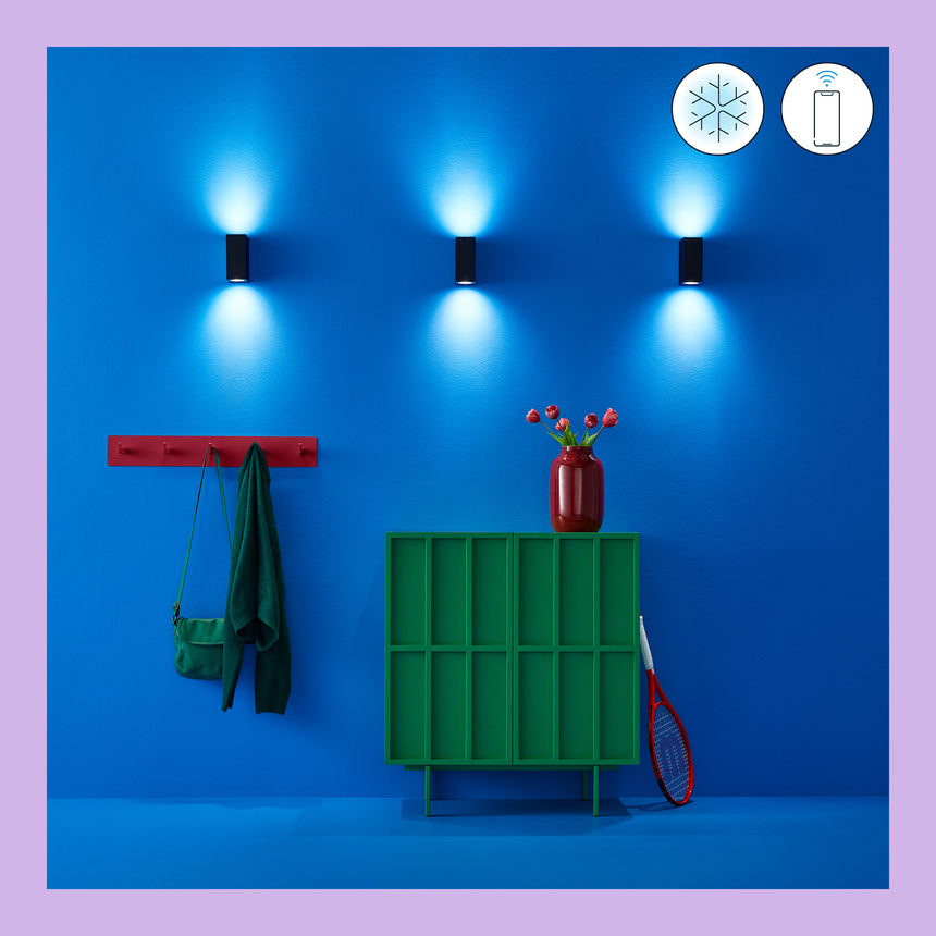 WiZ White and Color Ambiance Aplique Negro 5W 690lm 55461000