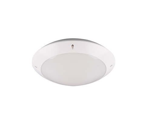 Plafón de techo exterior Trio Camaro LED blanco mate 3000K IP54 Ø26cm R60501031