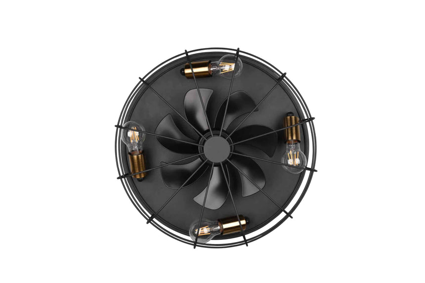 Trio Trondheim Ceiling Fan Metal Mat Black R61095032