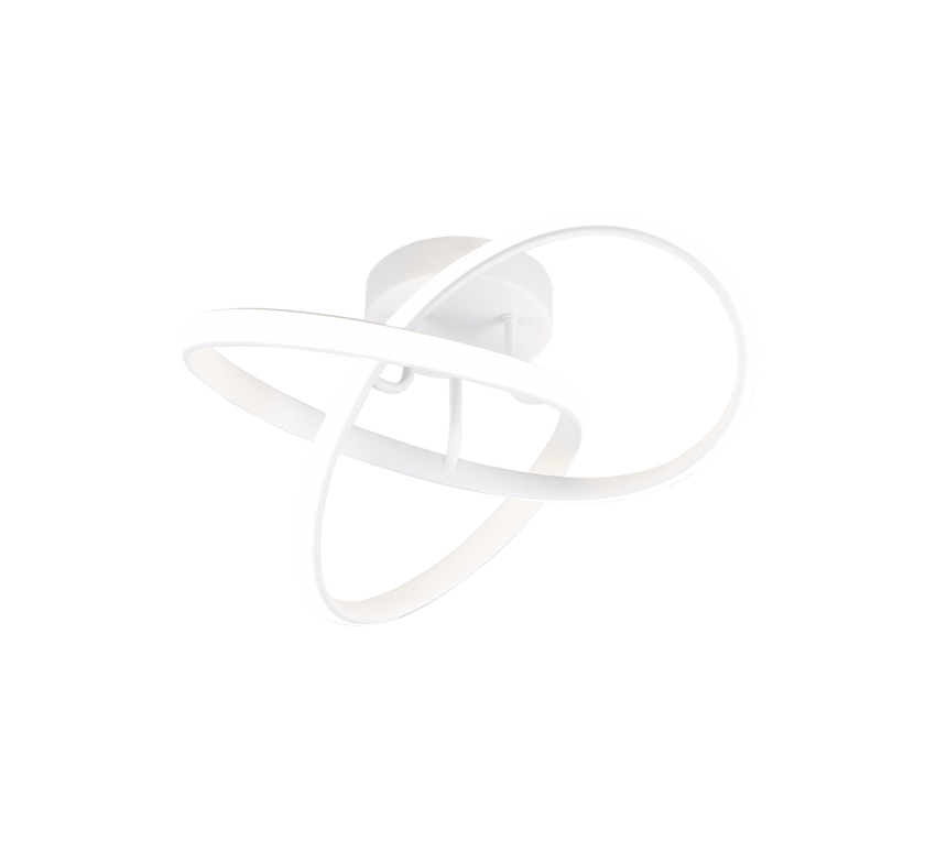 Plafón de techo Trio Meo LED blanco mate 4000K Ø40cm R62101131