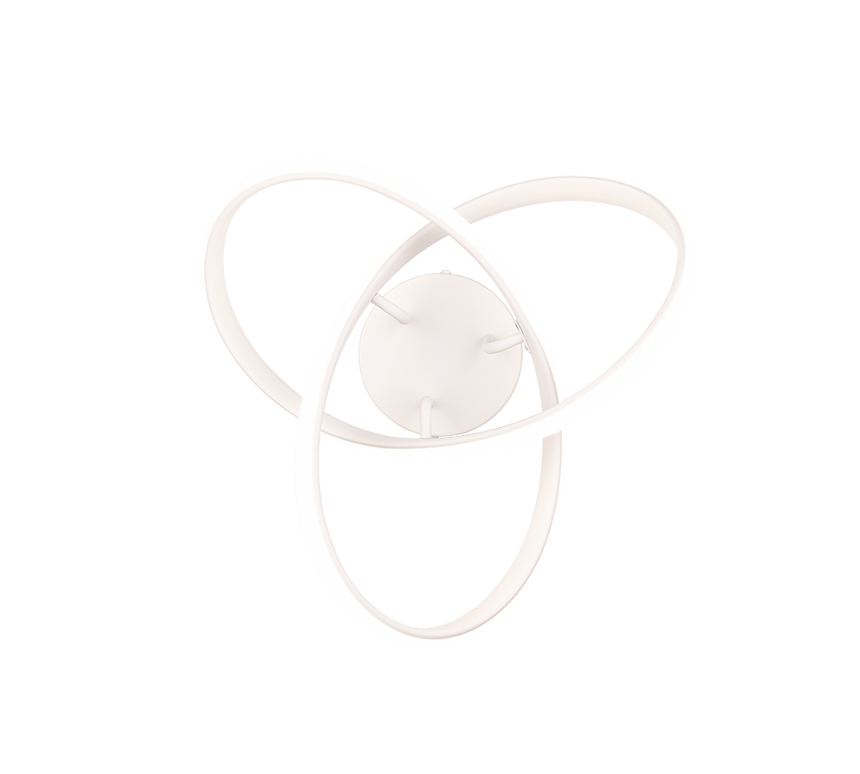 Plafón de techo Trio Meo LED blanco mate 4000K Ø40cm R62101131 - vista 2