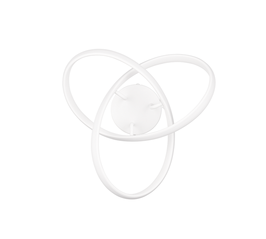 Plafón de techo Trio Meo LED blanco mate 4000K Ø40cm R62101131 - vista 4