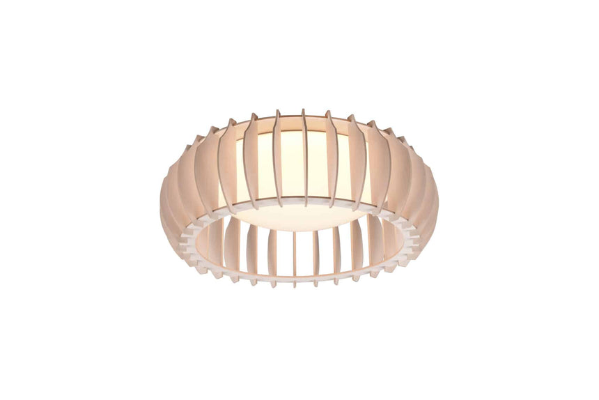 Trio Monte Plafón LED de plástico blanco R62171130