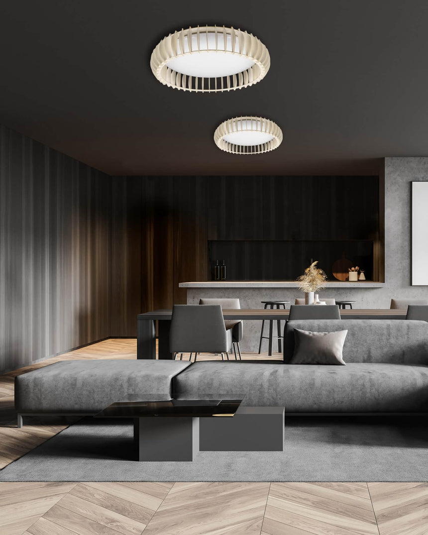 Trio Monte Plafón LED de plástico blanco R62171930