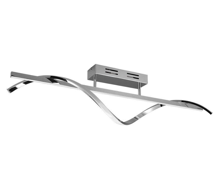 Plafón de techo Trio Isabel grande LED cromo 4000K 100cm R62201106