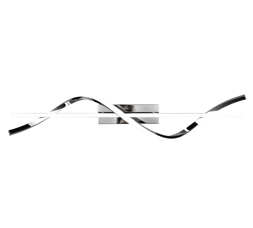 Plafón de techo Trio Isabel grande LED cromo 4000K 100cm R62201106