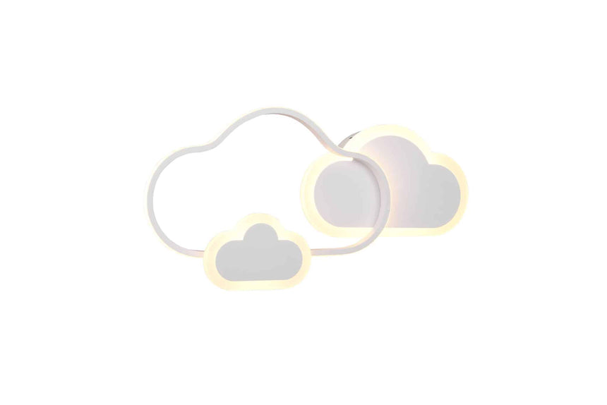 Trio Cloudy Aplique LED nubes de metal estera blanca R62263131