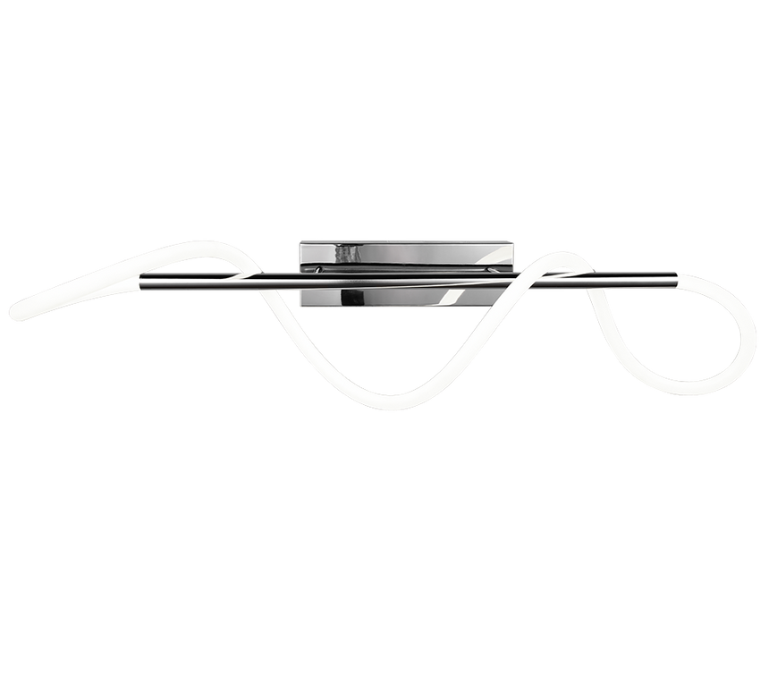 Plafón de techo Trio Argos grande LED cromo 4000K 105cm R62361106